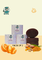 Rivk Natural De-Tan Soap Pack of 3 for a Premium Bath Experience