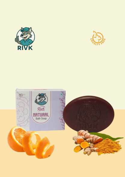 Rivk Natural De-Tan Bath Soap - Revitalizing Cleanser for Glowing Skin (1 Pack)